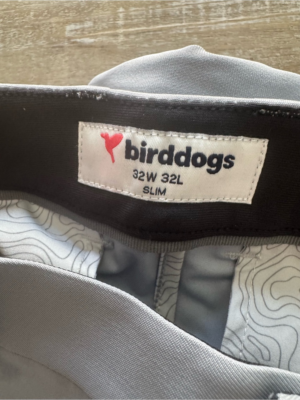 Birddogs Flex Chino Pants Slim Fit 32x32 New  Gray - Picture 2 of 4
